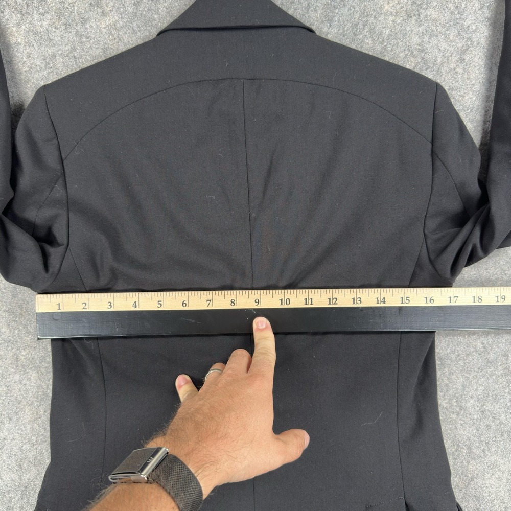 Ministry Of Supply Blazer Mens 36 (Fits 34) Black Stretch Two Button Suit Jacket - Picture 13 of 16